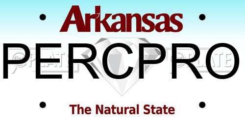 PERCPRO Arkansas License Plate
