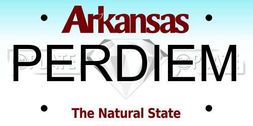 PERDIEM Arkansas License Plate