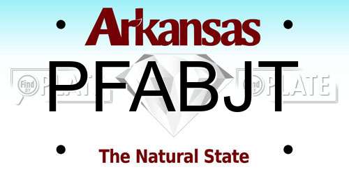 PFABJT Arkansas License Plate