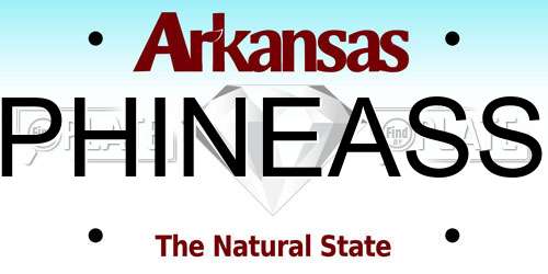 PHINEASS Arkansas License Plate