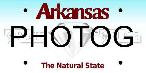 PHOTOG Arkansas License Plate