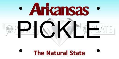 PICKLE Arkansas License Plate