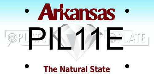 PIL11E Arkansas License Plate