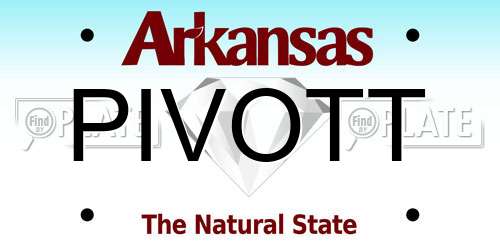 PIVOTT Arkansas License Plate