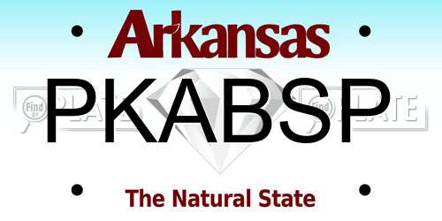 PKABSP Arkansas License Plate