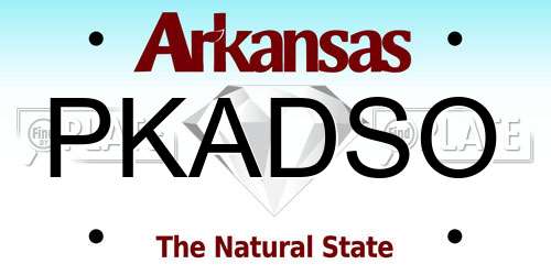 PKADSO Arkansas License Plate