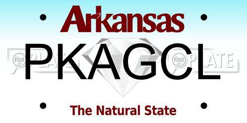PKAGCL Arkansas License Plate