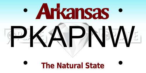 PKAPNW Arkansas License Plate
