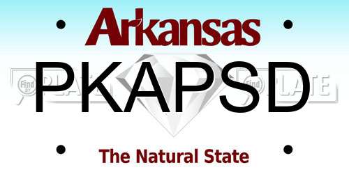 PKAPSD Arkansas License Plate