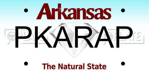 PKARAP Arkansas License Plate