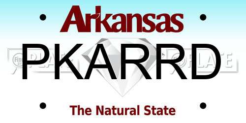 PKARRD Arkansas License Plate