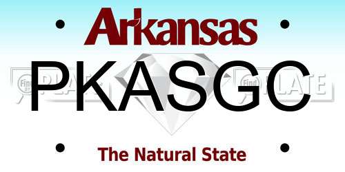 PKASGC Arkansas License Plate