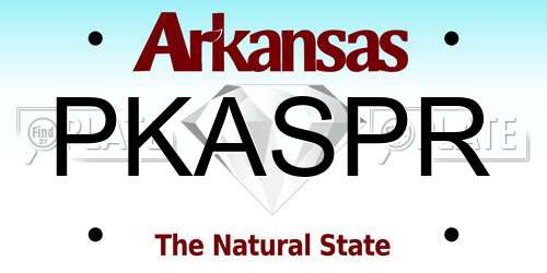 PKASPR Arkansas License Plate