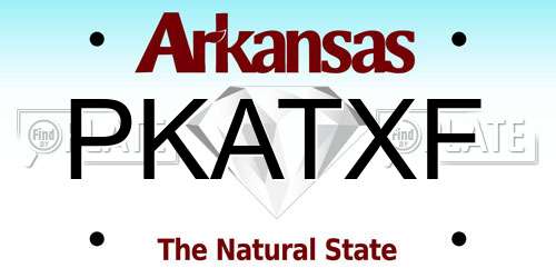 PKATXF Arkansas License Plate