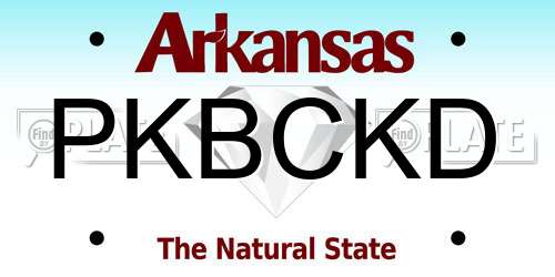 PKBCKD Arkansas License Plate