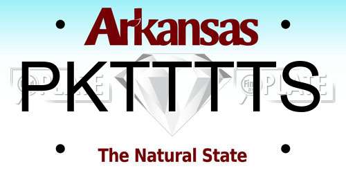 PKTTTTS Arkansas License Plate