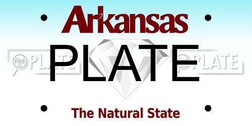 PLATE Arkansas License Plate