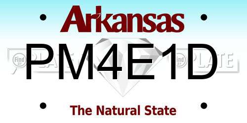 PM4E1D Arkansas License Plate