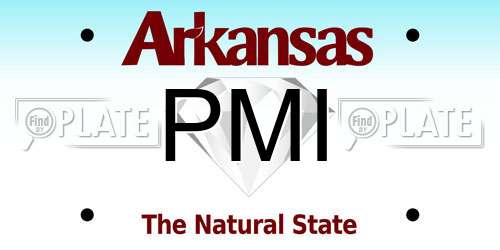 PMI Arkansas License Plate