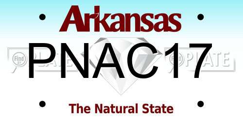 PNAC17 Arkansas License Plate