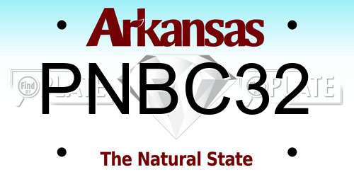 PNBC32 Arkansas License Plate