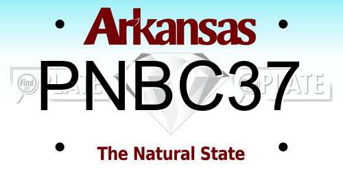 PNBC37 Arkansas License Plate