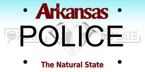 POLICE Arkansas License Plate