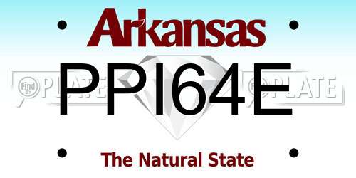 PPI64E Arkansas License Plate