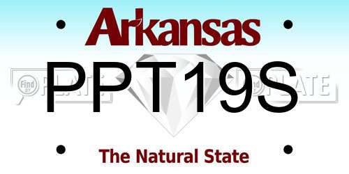 PPT19S Arkansas License Plate