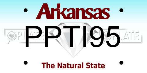 PPTI95 Arkansas License Plate
