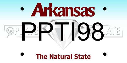 PPTI98 Arkansas License Plate