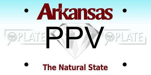 PPV Arkansas License Plate