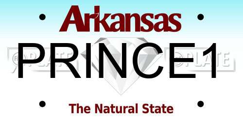 PRINCE1 Arkansas License Plate