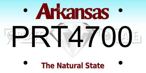 PRT4700 Arkansas License Plate
