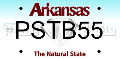 PSTB55 Arkansas License Plate