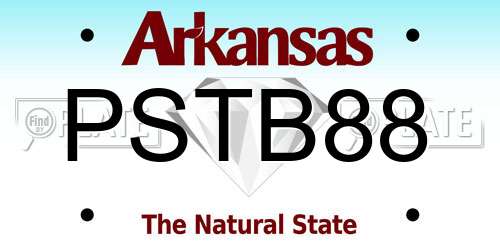 PSTB88 Arkansas License Plate