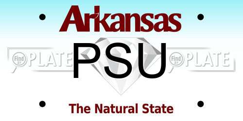 PSU Arkansas License Plate