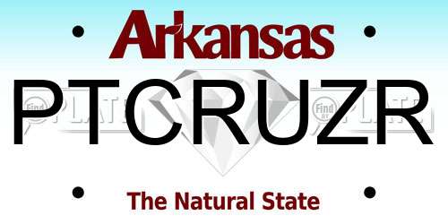 PTCRUZR Arkansas License Plate