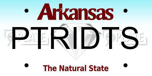 PTRIDTS Arkansas License Plate