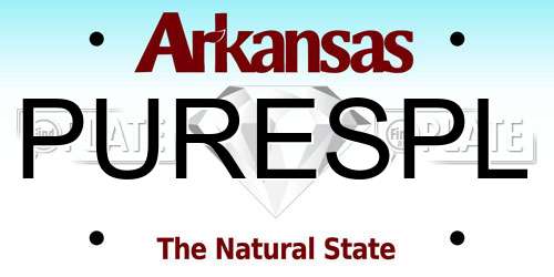 PURESPL Arkansas License Plate