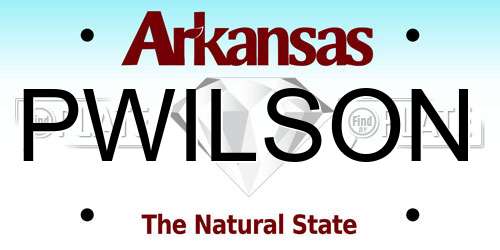 PWILSON Arkansas License Plate