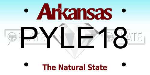 PYLE18 Arkansas License Plate