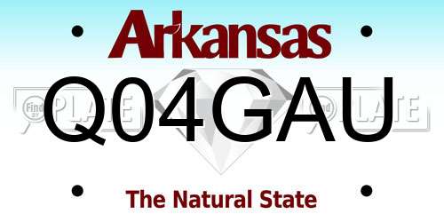 Q04GAU Arkansas License Plate