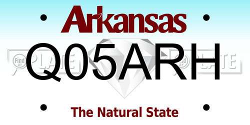 Q05ARH Arkansas License Plate