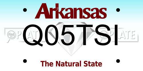 Q05TSI Arkansas License Plate