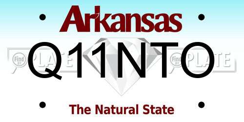 Q11NTO Arkansas License Plate