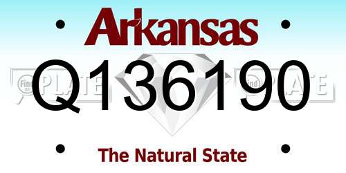 Q136190 Arkansas License Plate