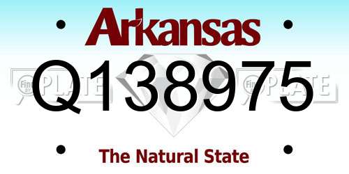 Q138975 Arkansas License Plate