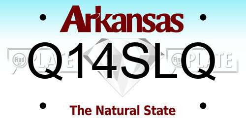Q14SLQ Arkansas License Plate