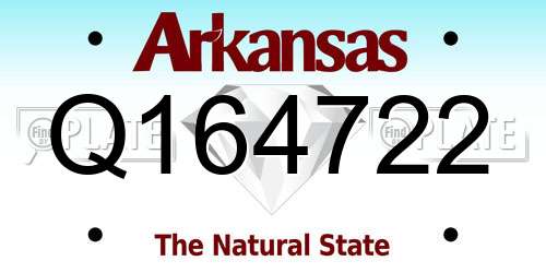 Q164722 Arkansas License Plate